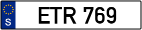 Trailer License Plate